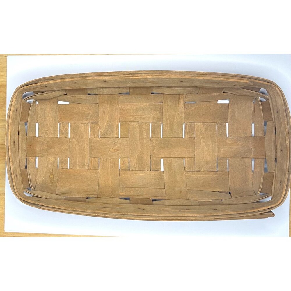 Vintage 1984 Longaberger Bread Basket 15x8x2.5 signed
